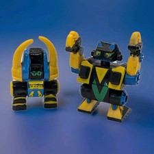 Vintage 1993 Galoob Z-Bots Micro Machines Robot Figures Micro zbots Lot Of 2