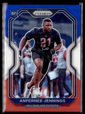 2020 Panini Prizm Football Red White Blue Prizm Anfernee Jennings Patriots 371 
