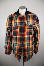 BURTON FELPA MAGLIA A CAMICIA UOMO L SWEATSHIRT CASUAL VINTAGE JACKET CAPPUCCIO