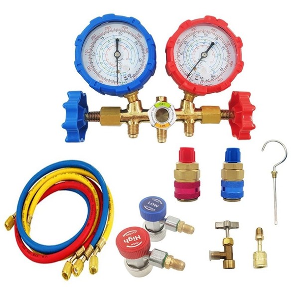 Manifold-Set Klimaanlagen-Werkzeug FüR R32 Klimaanlagen KüHlung-image