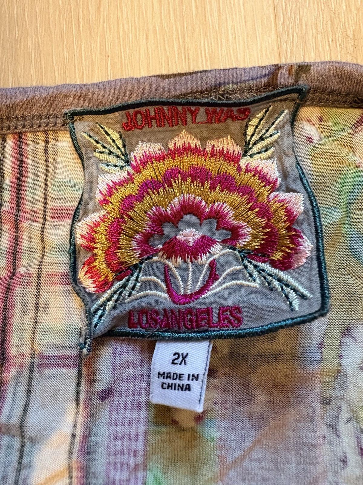 Johnny Was Sonnet Patchwork Puff Lightweight 3/4 … - image 4