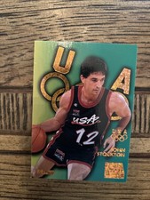 1996 Skybox USA Basketball Bronze Sparkle John Stockton #B10 HOF Team USA