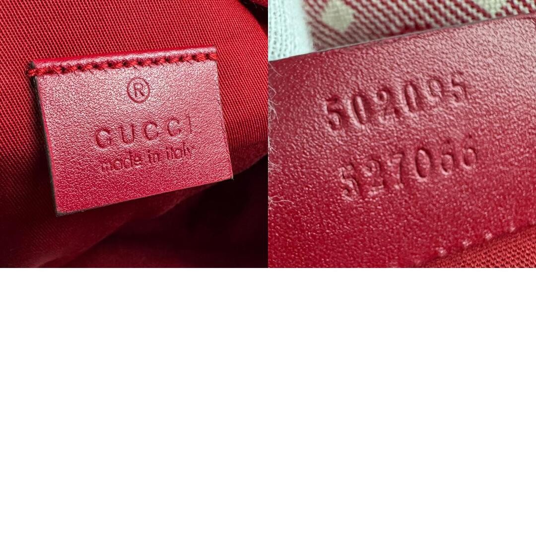 GUCCI Waist Bag Nylon Canvas Red Used +Free Shipping thumbnail 10