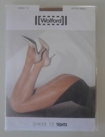 Wolford Individual Sheer 15 Tights Braun (Caramel) Gr. XS 15 DEN Neu OVP