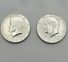 1964 Kennedy Silver Proof Half Dollars (2 Coins) 90% Silver Mirror Finish #122