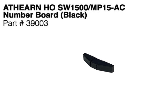Locomotora Athearn HO SW1500, MP15-AC parte # 39003 placa numerada SP (negro) NUEVO | Condition: New