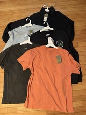 Lot of 5 - 108 Goodfellow Shirt Mens Large L Blue Gray Cotton Reseller Bundle