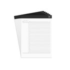 Tru Red Notepads 8.5" x 11.75" Project Planner Format Ruled White Tr57379