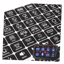 120PCS Car Switch Panel Sticker, Auto Switch Label Decal Kit for 1 Pack