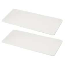 2Pcs Felt Base Shaper, 13 x 6 Inch Rectangle Bag Bottom Shaper, White