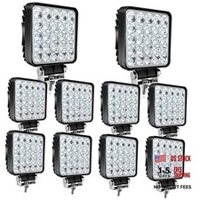 LED Work Lights for Truck Tractor, 4 Inch Square LED Light Pods 75W 10Pack