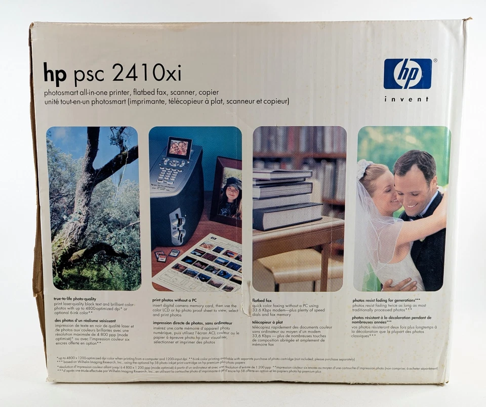 HP PSC 2410xi Photosmart All-In-One Printer Fax Scanner Copier Machine - NEW - Image 3 of 4