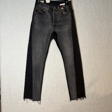 Levi's Women's 501 Spliced High Rise Straight Jeans Size 26x30