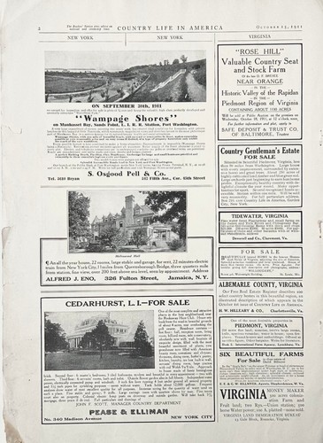 1911 Real Estate Ads Philipse Manor Wampage Shores Holliswood Hall Cedarhurst NY - Picture 2 of 5