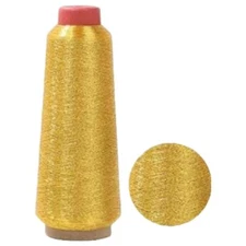 Metallic Machine Embroidery Threads Zari Thread Sewing Jewelry Making 1 Pc Cone