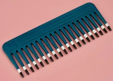 Vintage 80'S/90'S MEBCO Blue Twice Color Dipped Wide Toothed Detangling Comb