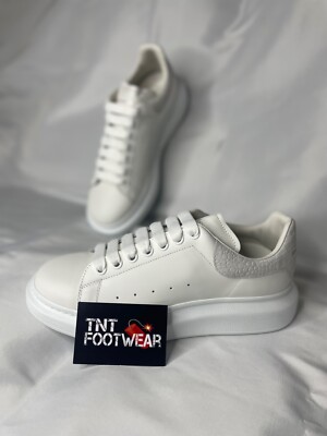 Alexander McQueen Oversized Sneakers White Ivory Snakeskin