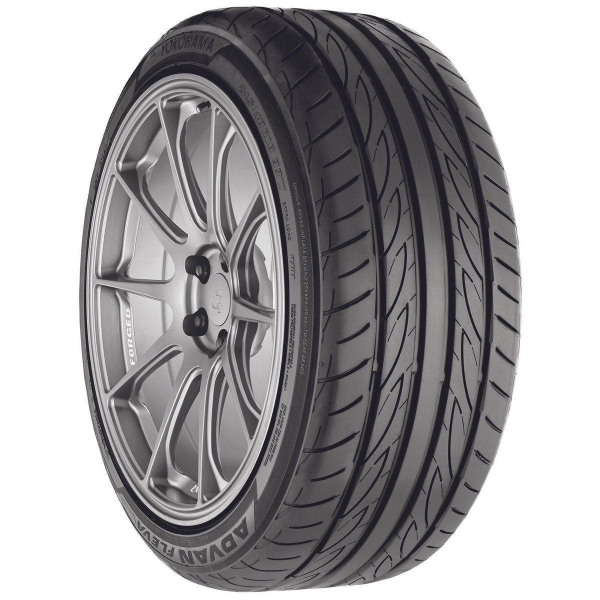 1 New Yokohama Advan Fleva V701 - 185/55r15 Tires 1855515 185 55