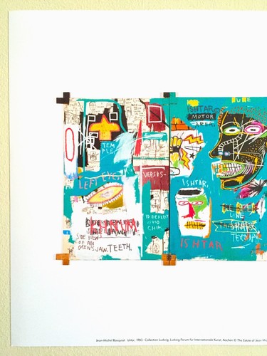 JEAN MICHEL BASQUIAT OFFSET LITHOGRAPH POP ART PRINT " ISHTAR " 1983 - Picture 2 of 10