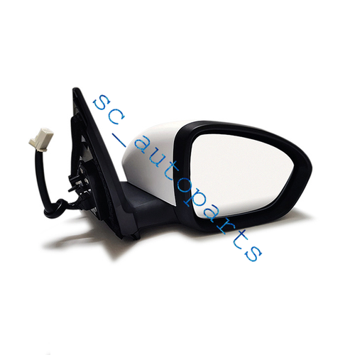Right Side Power Mirror For 2013-2015 Nissan Sentra – White, Manual Fold