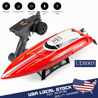 UDI RC Boat Racing Boat Brushless High Speed Electronic Remote Control Boat Red