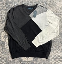 Perry Ellis Men s Long Sleeve V-Neck Sweater Size XL NWT