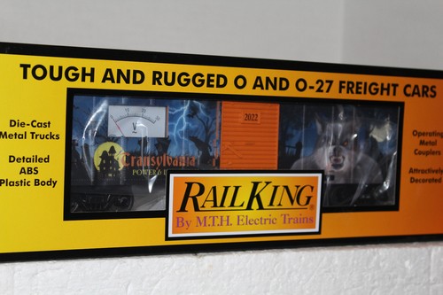 MTH #30-71110 RAIL KING TRANSILVANIA POWER & LIGHT ZOMBIE BOX CAR (HALLOWEEN) | Zustand: New