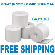 18 2-1/4" x 230' THERMAL CASH REGISTER PAPER ROLLS FREE PRIORITY SHIPPING