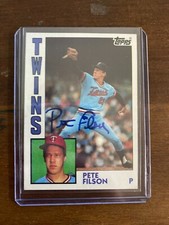 1984 Topps Pete Filson Autographed Card Minnesota Twins No COA