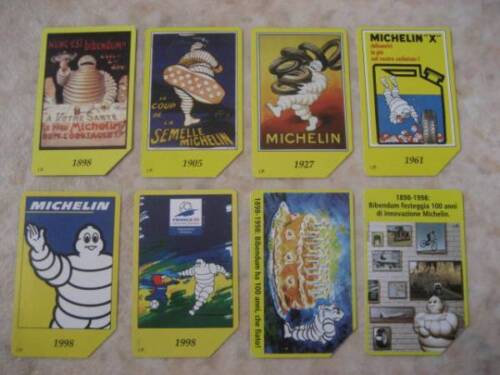 Bibendum 100th Anniversary Commemorative Card Michelin Man 8 Types Full Set Used - Afbeelding 1 van 3