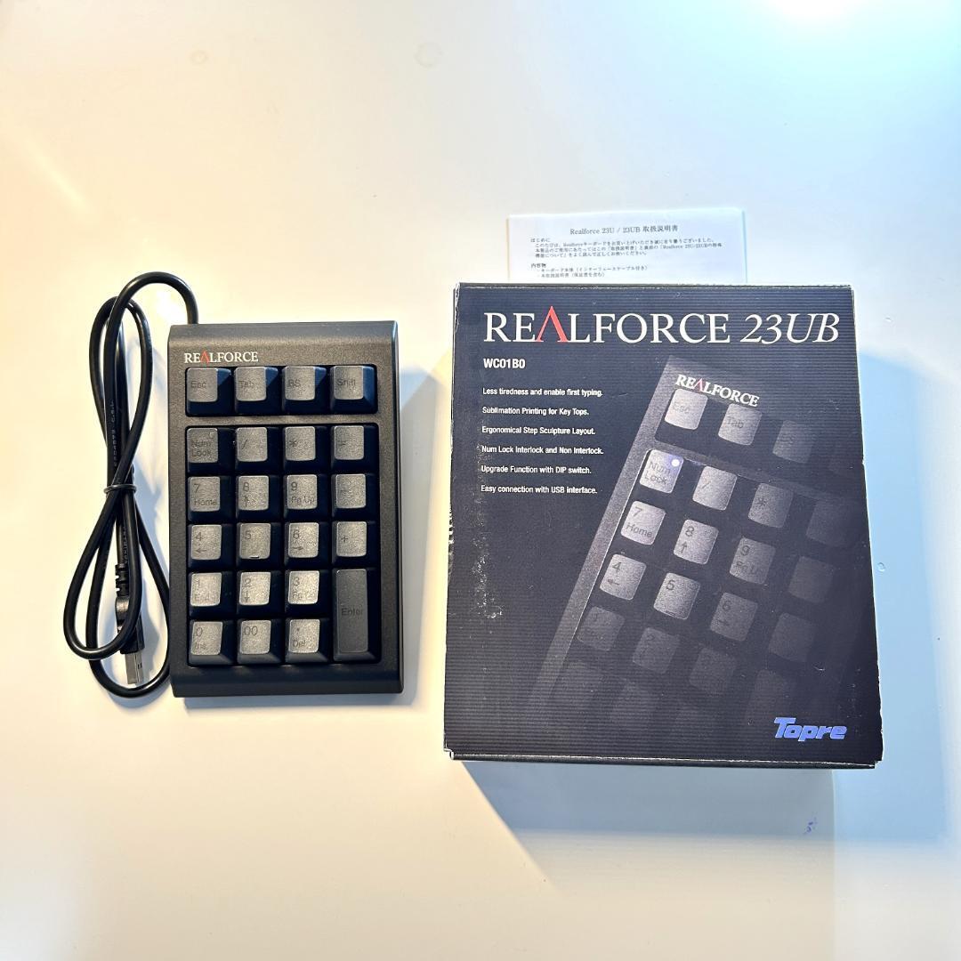 REALFORCE USBテンキー WC01B0 Topre Realforce 23UB Tenkey Keypad Numbers WC01B0 Cable USB