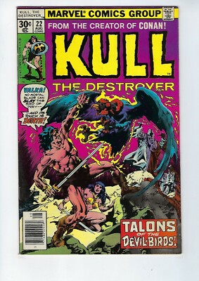 Kull, The Destroyer # 22 Marvel Comics Cents Issue Aug 1977 VF/NM