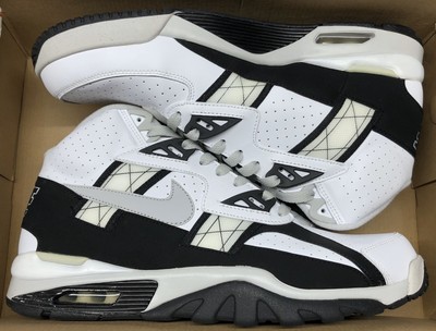 Nike Air Trainer SC High NFL Oakland Raiders Bo Jackson White Black Grey Sz 11 | eBay