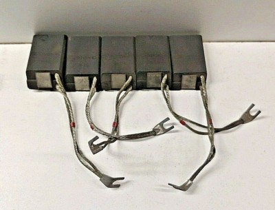 LOT OF (5) NEW! NATIONAL 2-1/8'' x 1-1/4'' x 5/8'' ELEVATOR CARBON BRUSHES 10-62123