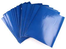 Lot of 25 Pallex Blue 2 Pocket with Prongs Paper Portfolio Folders Letter Size
