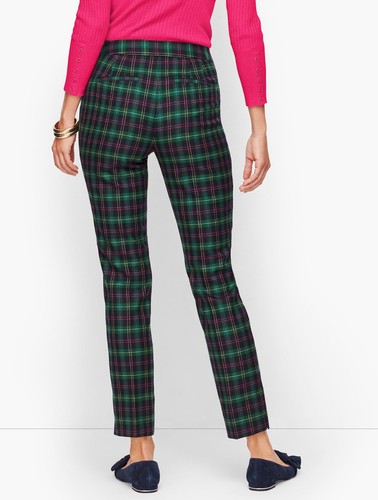 Talbots Chatham Ankle Pant Tartan Plaid 16P Blue Green Red - Picture 2 of 14