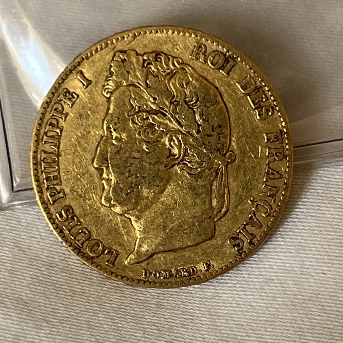 1841A Coin, France, Louis-Philippe, 20 Francs, Paris, EF, Gold B04
