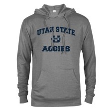 Utah State University Aggies Distressed Retro Logo Toledo Hooded Sweatshirt