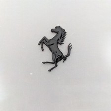 Ferrari Prancing Horse Gloss Black Copper Emblem Badge 74.8cmfit Many