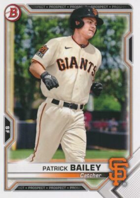 2021 Bowman PROSPECTS #108 PATRICK BAILEY - San Francisco Giants