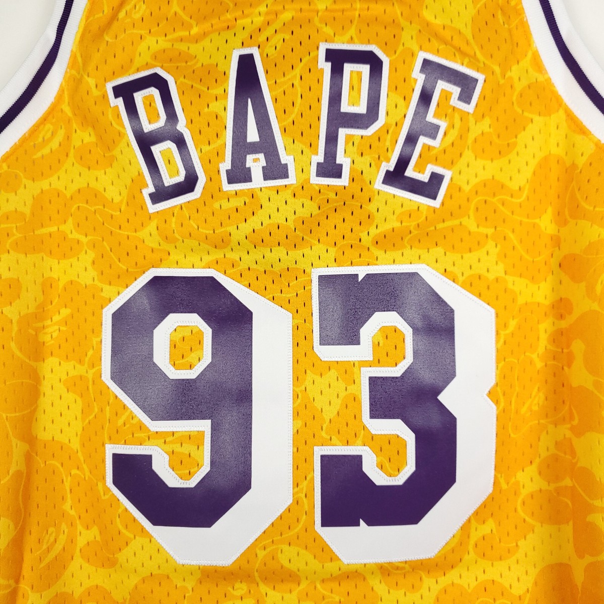 LAKERS BAPE ジャージ 93 Bape 93 Lakers Jersey A Bathing Ape Purple Mitchell Ness | eBay