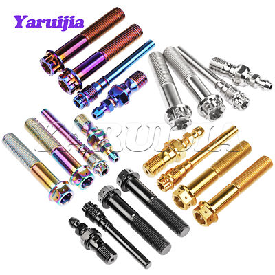 M10 Titanium Bolt Flange Caliper Pin Bleeder Valve Banjo Screw Set for Brembo