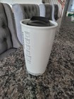 Starbucks 2014 White Ceramic Coffee Travel Cup Mug Tumbler 12 oz. w/ lid — photo 3
