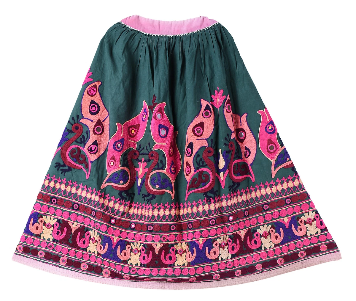 Indien Bollywood Femmes t Jupe Longue Main Vintage Brod L