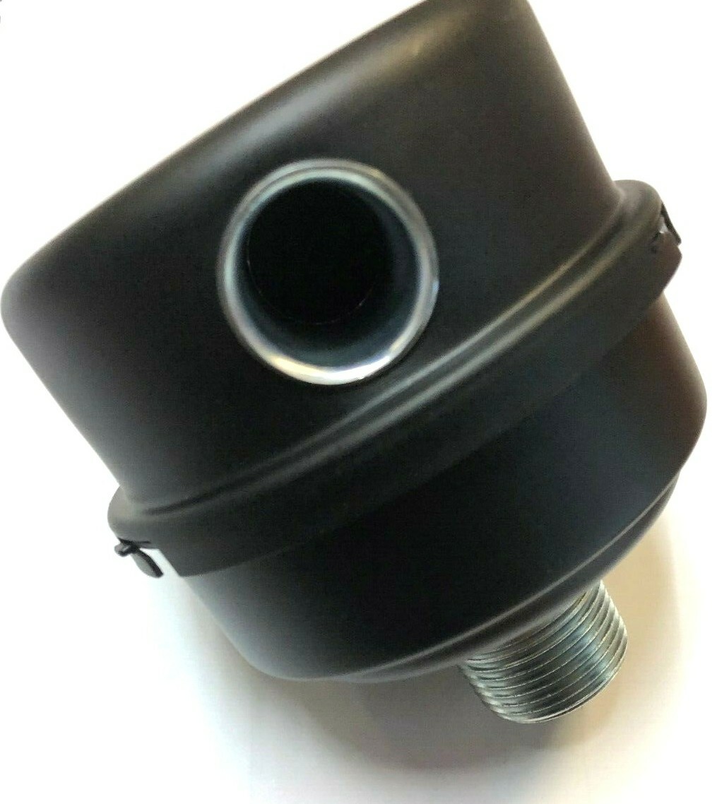 AIR COMPRESSOR INTAKE FILTER SILENCER ASSEMBLY 3/4'' MPT W/ ELEMENT USA 25 CFM