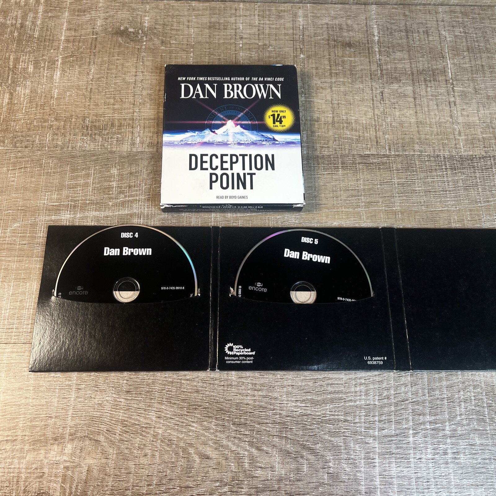 Deception Point by Dan Brown 2010 Audiobook 5 Compact Disc Book CD ...