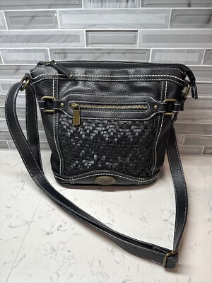 b.o.c. Black Leather Handbag BOC Born Concept Black Leather Faux Shoulder Bag Medium  main image 2