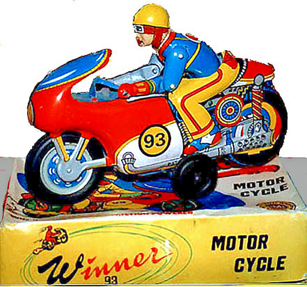 Affiche Vintage Moto Winner 93 Edition Inde 1970 en Papier Kraft pour Bureau