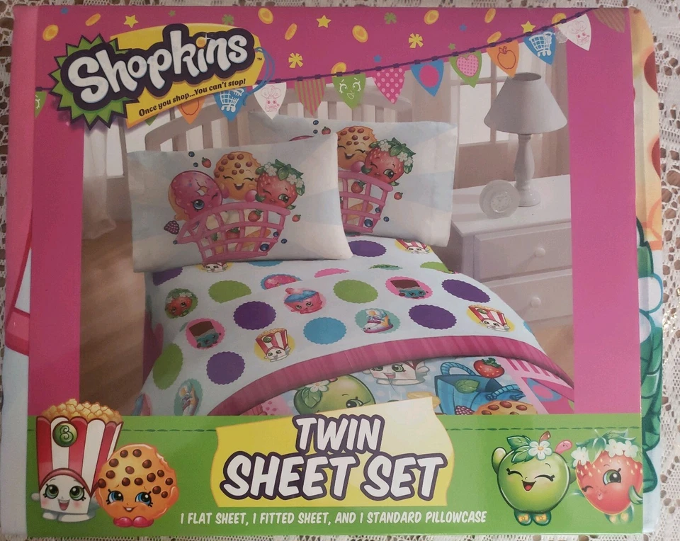 Juego de sábanas dobles Shopkins 3 piezas NUEVO Foto 2 de 4