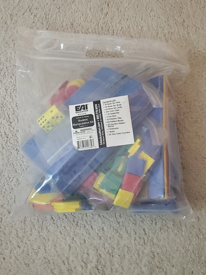 EAI Student Manipulative Kit Math Alphabet ABC Arc ETA Lakeshore Gr 3-5 Teacher  - Image 3 of 4